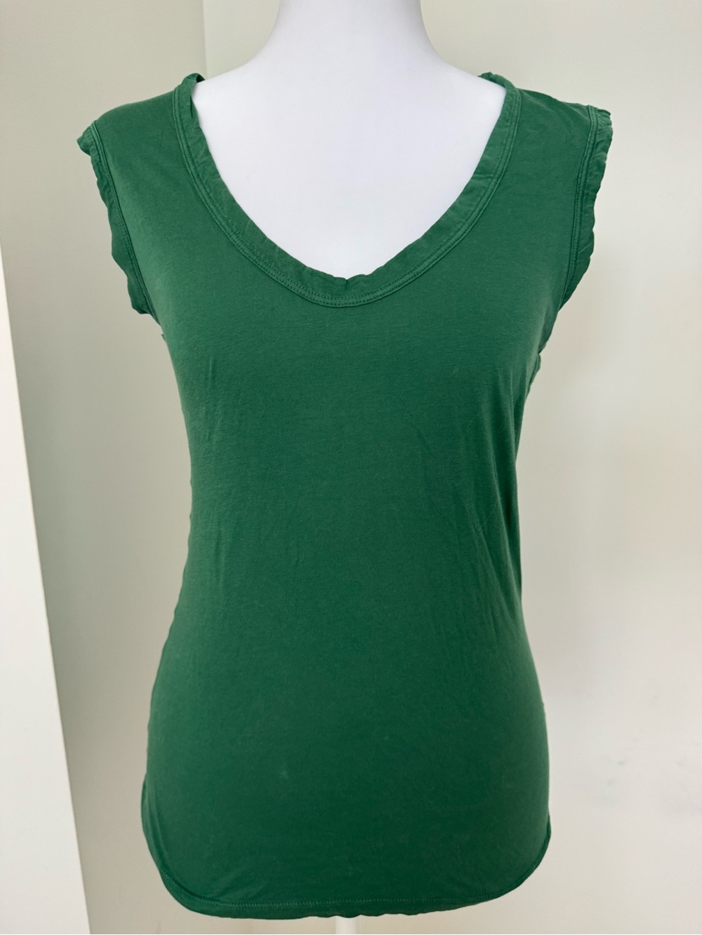 Velvet by Graham & Spencer Forest Green V-Neck Tank